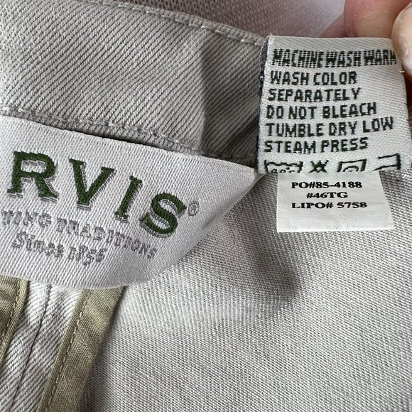 Orvis Heavy Khaki Vest Sz. L Front Buttons Two Pockets Back Buckle Tan - Picture 4 of 5